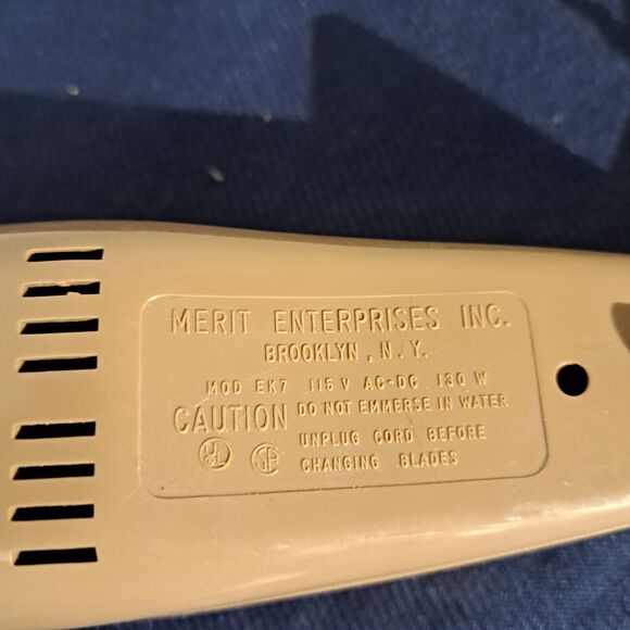 Vintage Lady Vanity Electric Knife Mid Century Modern Kitchen Tested - Picture 3 of 4